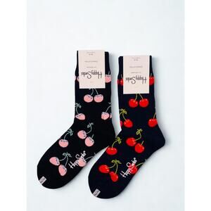 2 Pairs Happy Socks Size Medium Unisex NWT